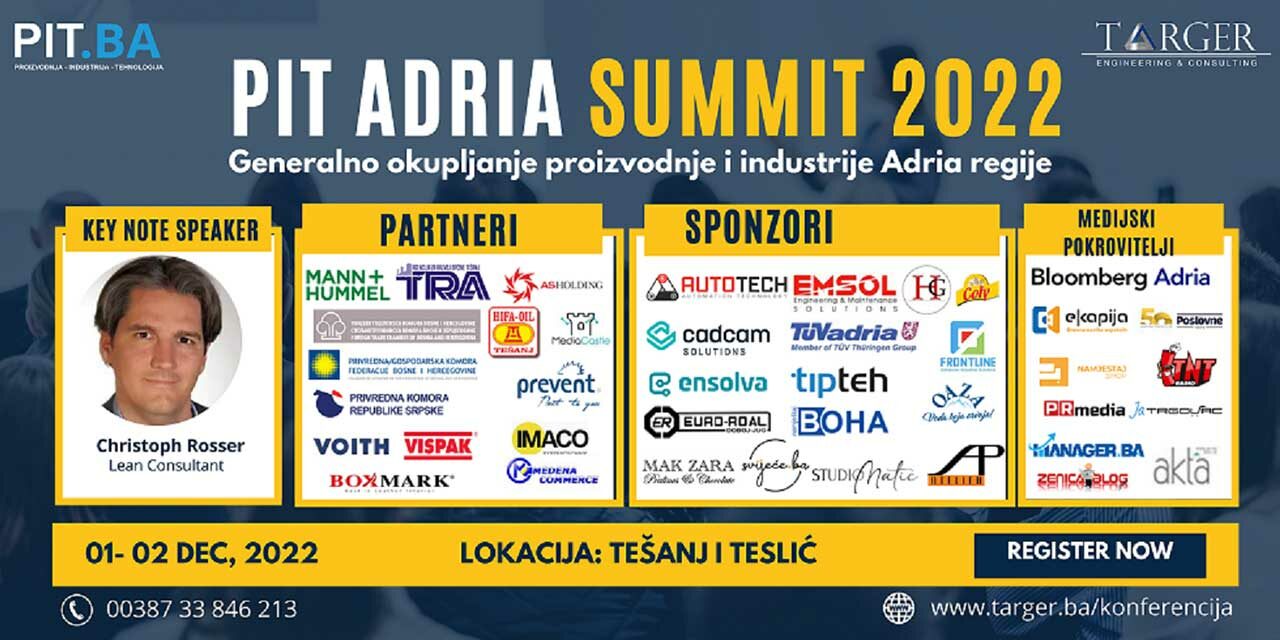 Vrijeme je za PIT Adria Summit 2022